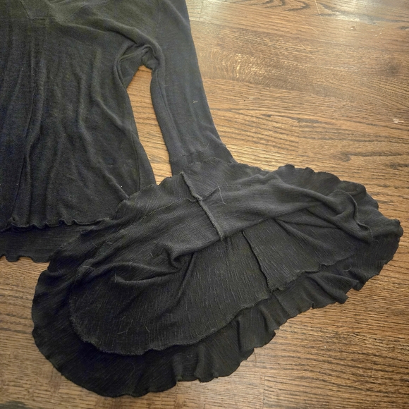 Free People Bell Sleeve Top Holiday Christmas - Picture 4 of 6